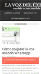 Mobile Screenshot of lavozdelexito.com
