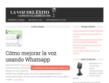 Tablet Screenshot of lavozdelexito.com